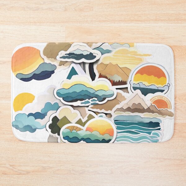 Item preview, Vivid Abstract Landscapes: Exploring Sun, Clouds, and Rivers (259) designed and sold by WASjourney.