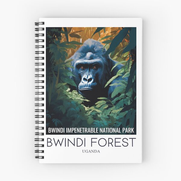 Item preview, A Pop Art Travel Print of Bwindi Impenetrable National Park - Uganda  designed and sold by StudioRedKoala.