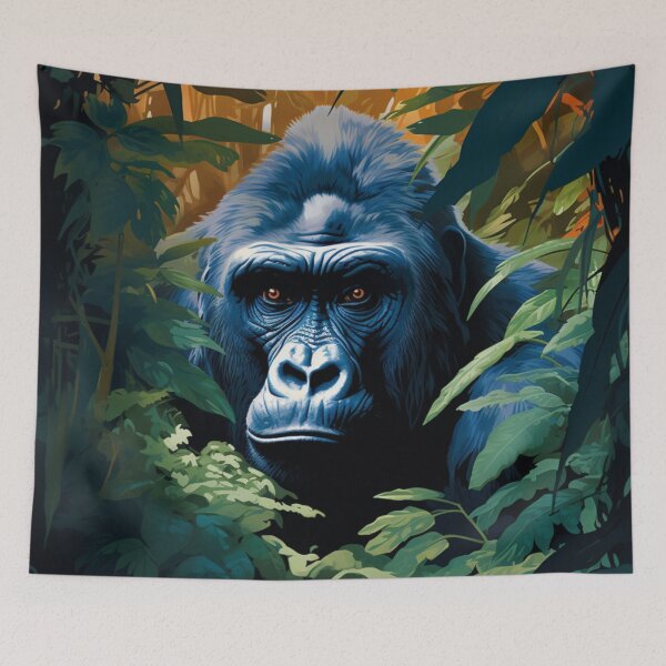 Item preview, A Pop Art Travel Print of Bwindi Impenetrable National Park - Uganda  designed and sold by StudioRedKoala.