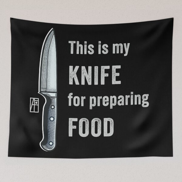 Item preview, This is my KNIFE for preparing FOOD - I love food - I love knife designed and sold by ArtProjectShop.