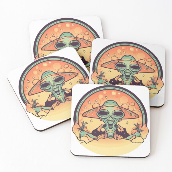 Artikelvorschau, UFO Alien Desert Flash Tattoo Art Design entworfen und verkauft von BrianSaysDesign.