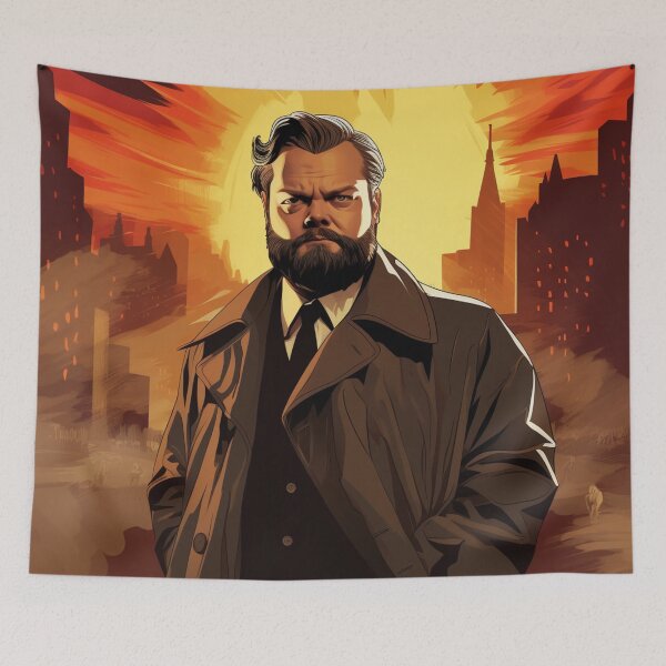 Item preview, Visions of Orson: A Cinematic Tapestry Inspired by Orson Welles Fanart designed and sold by BeerBot.