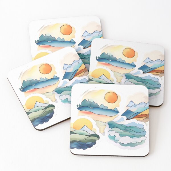Item preview, Expressive Nature Abstracts: Ethereal Depictions of Sun and Water (260) designed and sold by WASjourney.