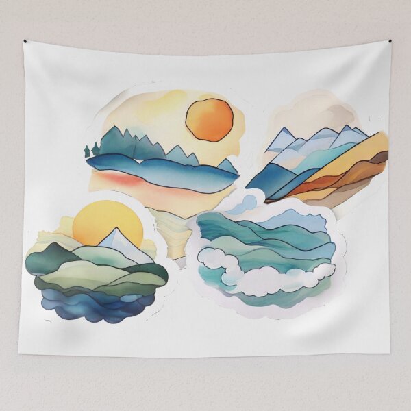 Item preview, Expressive Nature Abstracts: Ethereal Depictions of Sun and Water (260) designed and sold by WASjourney.