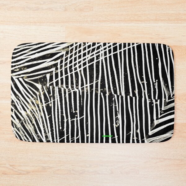 Item preview, Abstract Black and White Lines with Hint of Gold by dePace' designed and sold by mrpropcake.