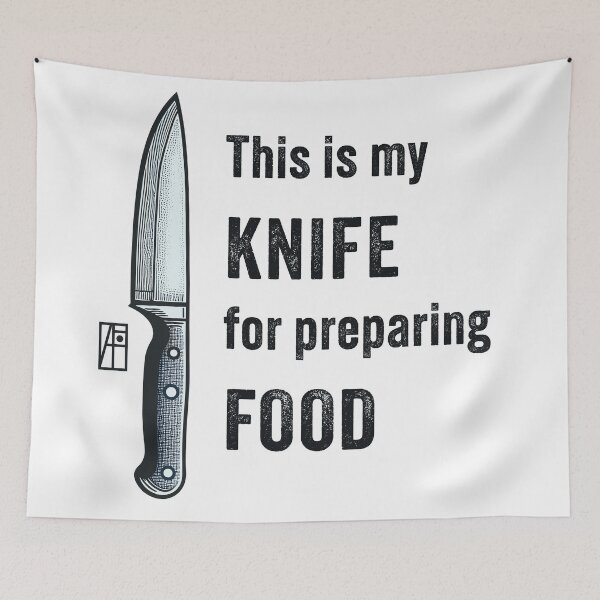 Item preview, This is my KNIFE for preparing FOOD - I love food - Knife enthusiast designed and sold by ArtProjectShop.