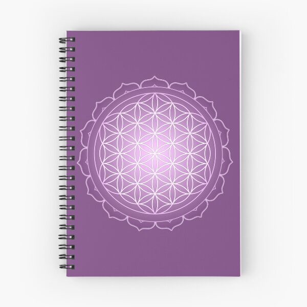 Item preview, Mandala de loto de la flor morada de la vida: simetría sagrada de la armonía cósmica designed and sold by LunarisPlexus.