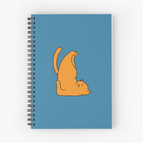 Item preview, Orange Cat Stretching, Cat Doing Yoga designed and sold by Picky-Cat.