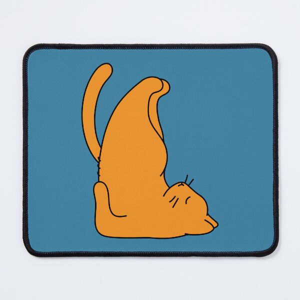 Item preview, Orange Cat Stretching, Cat Doing Yoga designed and sold by Picky-Cat.