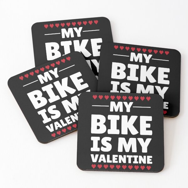 Item preview, My Bike is my Valentine, funny cycling lover valentine's day designed and sold by wittyprinttop.
