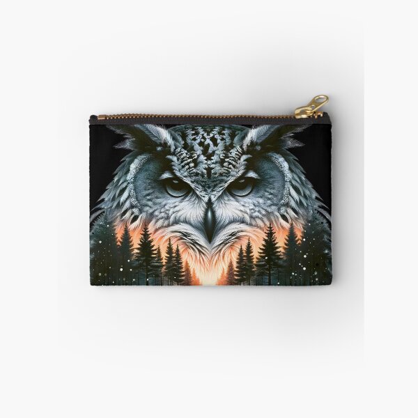 Item preview, Owls silhouette in the forest with sunset designed and sold by DesignMT.