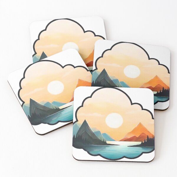 Item preview, Abstracted Horizons: Artistic Views of Sun, Clouds, and Lakes (262) designed and sold by WASjourney.