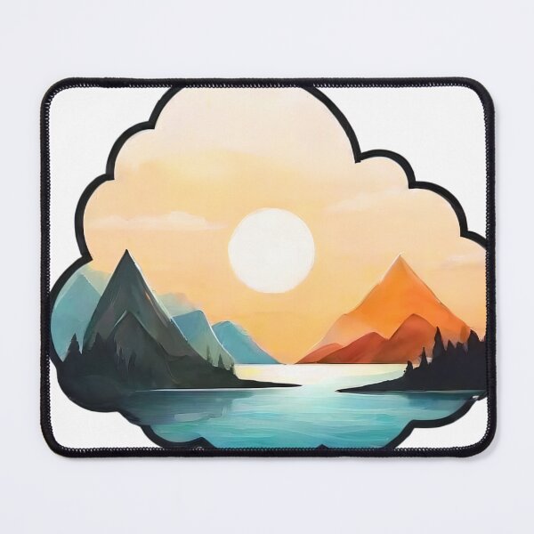 Item preview, Abstracted Horizons: Artistic Views of Sun, Clouds, and Lakes (262) designed and sold by WASjourney.