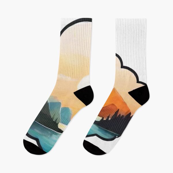 Item preview, Abstracted Horizons: Artistic Views of Sun, Clouds, and Lakes (262) designed and sold by WASjourney.