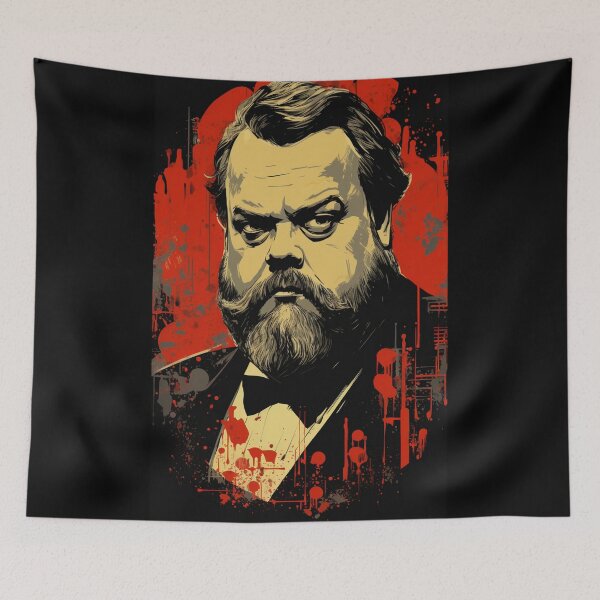 Item preview, Visions of Orson: A Cinematic Tapestry Inspired by Orson Welles Fanart designed and sold by BeerBot.
