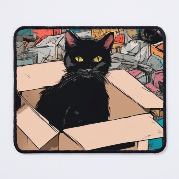 Item preview, cat box and cat litter box: Cat in box or Cardboard box designed and sold by The  Knick Knack Nook.