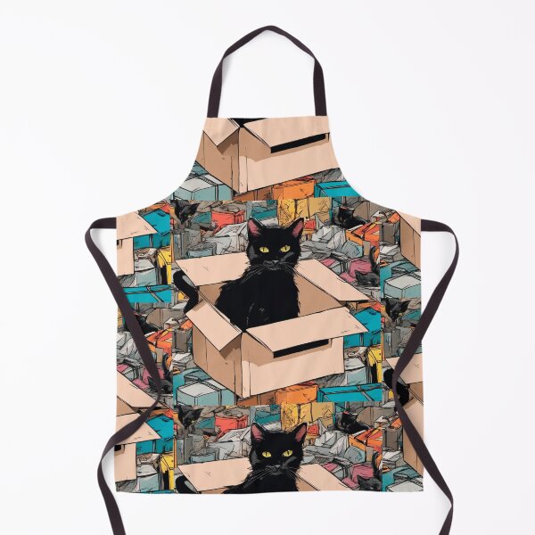 Item preview, cat box and cat litter box: Cat in box or Cardboard box designed and sold by The Knick Knack Nook.