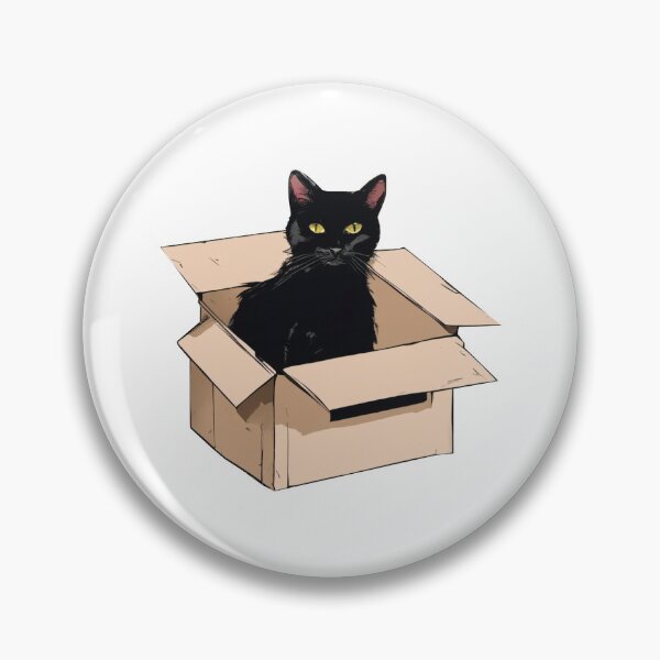 Item preview, Cat litter box and cat box sitting on cardboard box: Cat in box designed and sold by The  Knick Knack Nook.