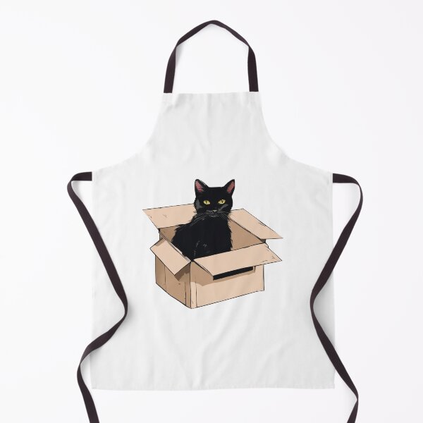 Item preview, Cat litter box and cat box sitting on cardboard box: Cat in box designed and sold by The Knick Knack Nook.