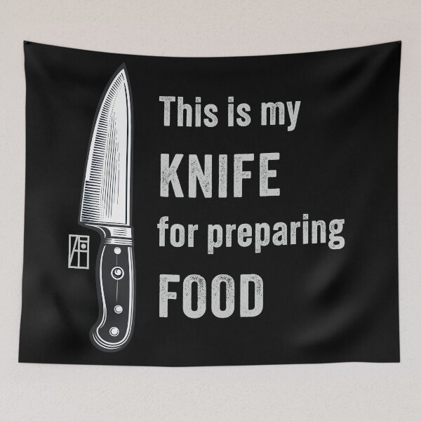 Item preview, This is my KNIFE for preparing FOOD - I love food - Knives lover designed and sold by ArtProjectShop.