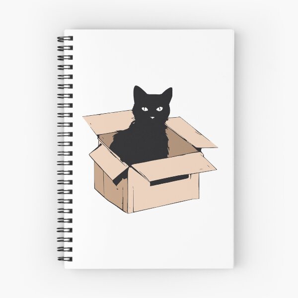 Item preview, cat box and cat litter box: Cat in box or Cardboard box designed and sold by The  Knick Knack Nook.