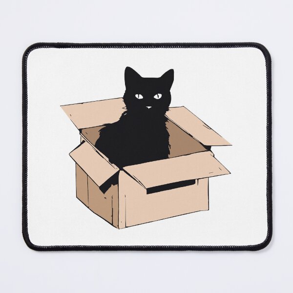 Item preview, cat box and cat litter box: Cat in box or Cardboard box designed and sold by The  Knick Knack Nook.
