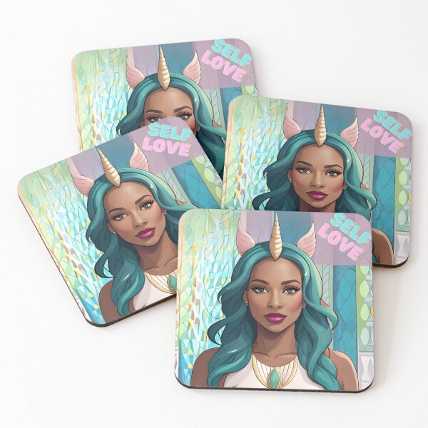 Item preview, Glamorous Girl Self Love Inspiration Unicorn Fashion Princess designed and sold by Melan Designs.