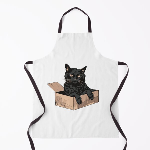 Item preview, Cat litter box and cat box sitting on cardboard box: Cat in box designed and sold by The Knick Knack Nook.
