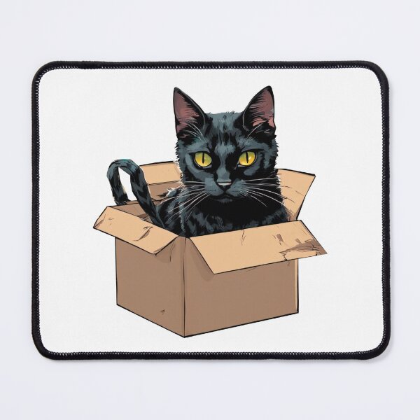Item preview, cat box and cat litter box: Cat in box or Cardboard box designed and sold by The  Knick Knack Nook.