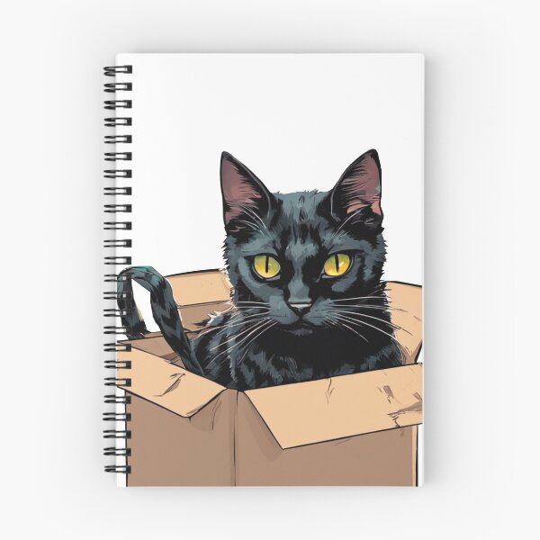 Item preview, cat box and cat litter box: Cat in box or Cardboard box designed and sold by The  Knick Knack Nook.