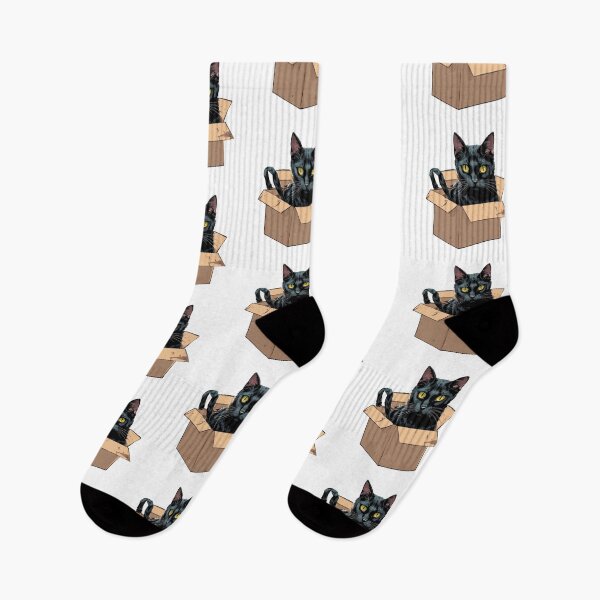 Item preview, cat box and cat litter box: Cat in box or Cardboard box designed and sold by The  Knick Knack Nook.