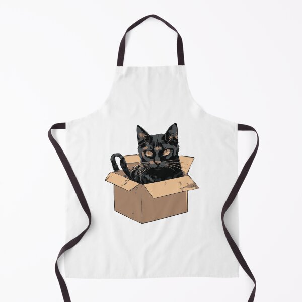 Item preview, Cat litter box and cat box sitting on cardboard box: Cat in box designed and sold by The Knick Knack Nook.