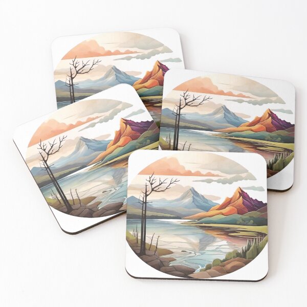 Item preview, Artistic Abstractions of Nature: Sun, Clouds, and Lakes Reimagined (264) designed and sold by WASjourney.