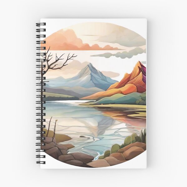 Item preview, Artistic Abstractions of Nature: Sun, Clouds, and Lakes Reimagined (264) designed and sold by WASjourney.