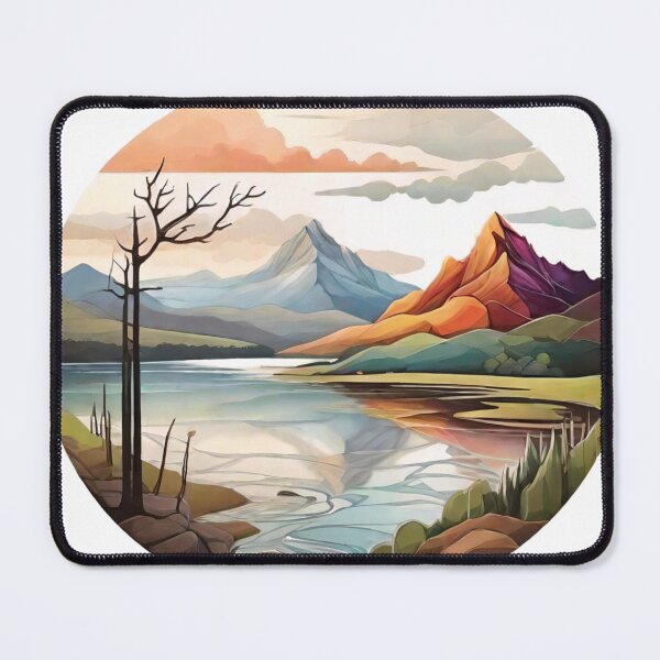 Item preview, Artistic Abstractions of Nature: Sun, Clouds, and Lakes Reimagined (264) designed and sold by WASjourney.