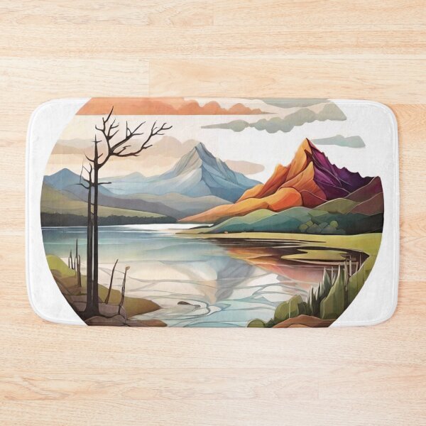 Item preview, Artistic Abstractions of Nature: Sun, Clouds, and Lakes Reimagined (264) designed and sold by WASjourney.