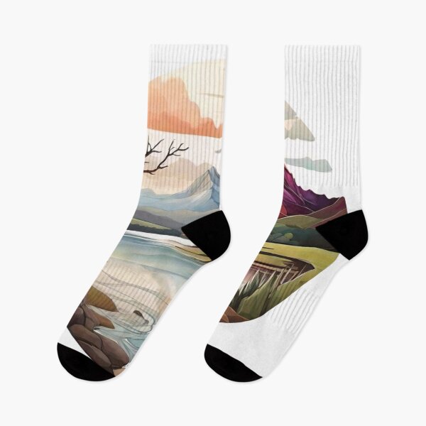 Item preview, Artistic Abstractions of Nature: Sun, Clouds, and Lakes Reimagined (264) designed and sold by WASjourney.