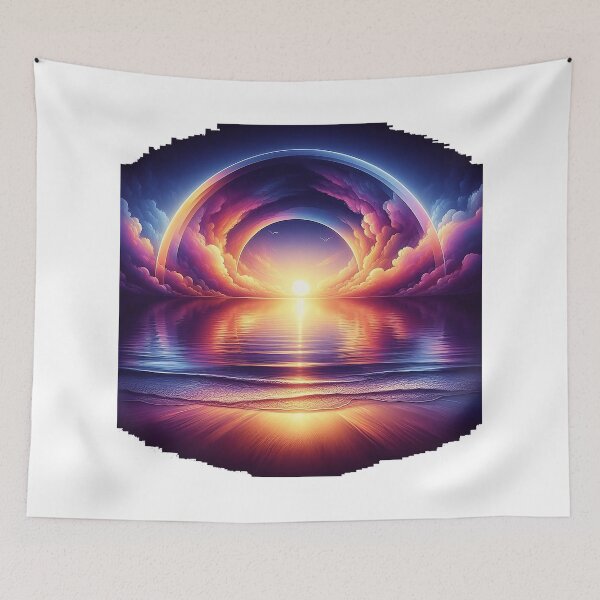 Item preview, Sunset Dreamscape Serenity designed and sold by TextileTrove.
