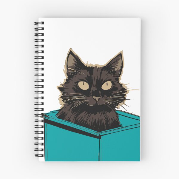 Item preview, Cat litter box and cat box sitting on cardboard box: Cat in box designed and sold by The  Knick Knack Nook.