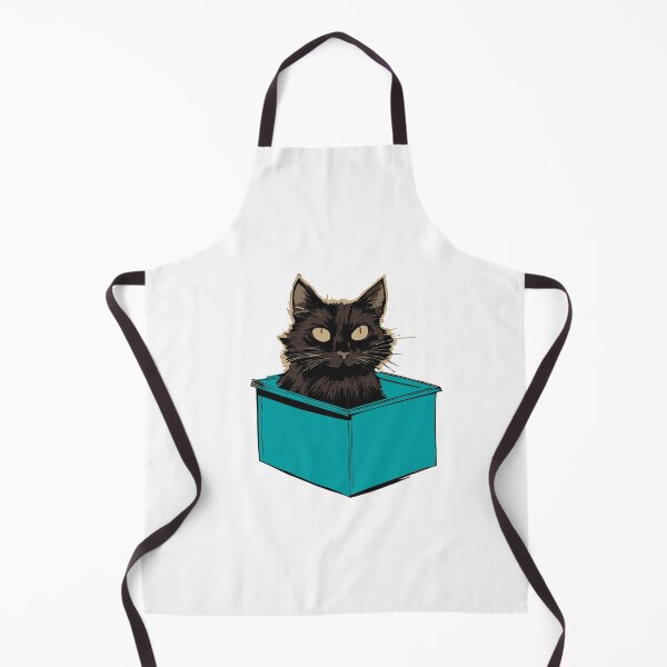 Item preview, Cat litter box and cat box sitting on cardboard box: Cat in box designed and sold by The Knick Knack Nook.