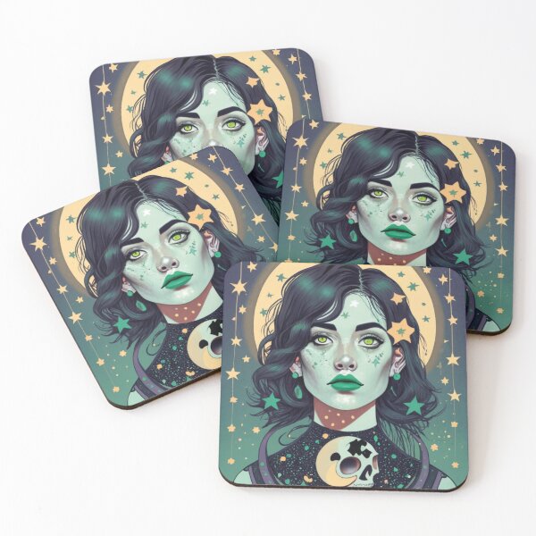 Item preview, Beautiful green witch  designed and sold by LuckyFamily.