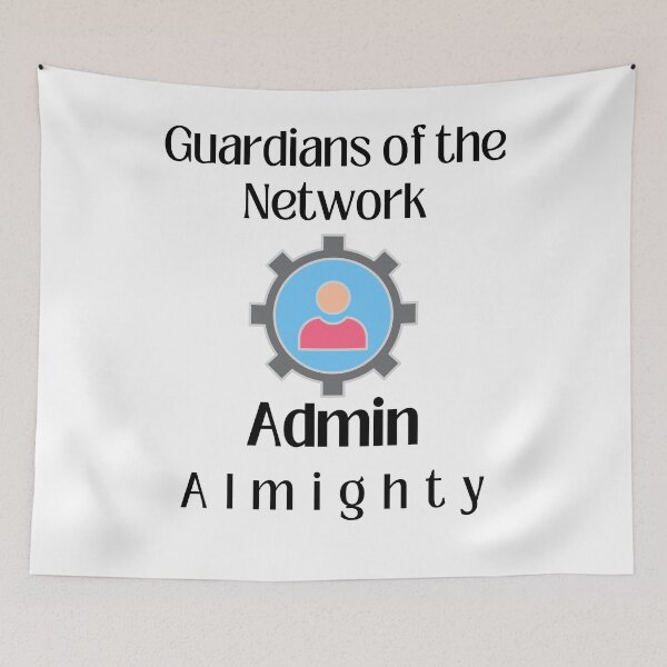 Item preview, Admin almighty, funny gift for administrators designed and sold by GroonSpace.