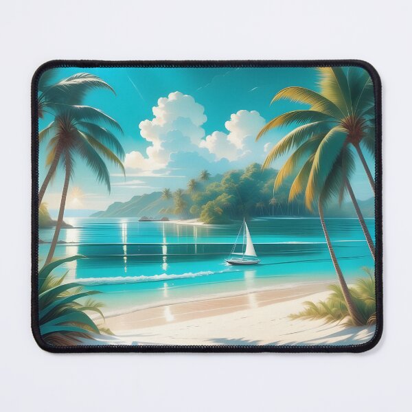 Item preview, tropical beach oasis designed and sold by rhadooss.