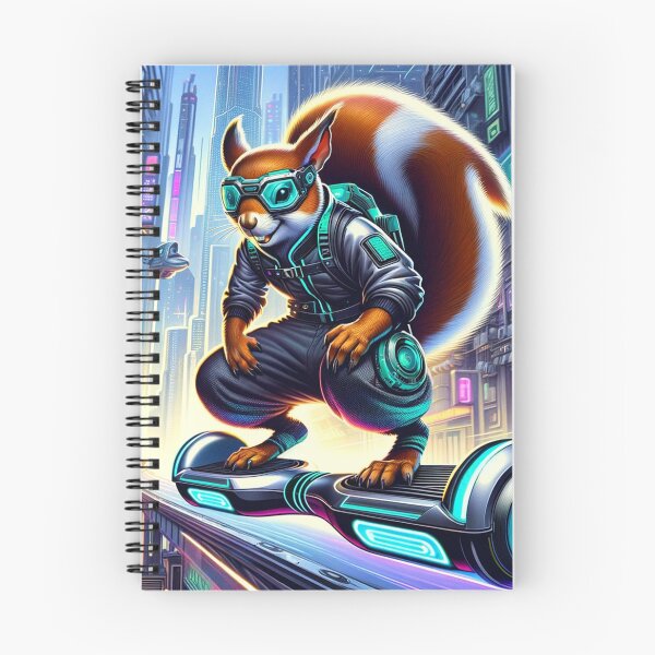 Item preview, Cyberpunk Hoverboarding Squirrel designed and sold by Zestpond.