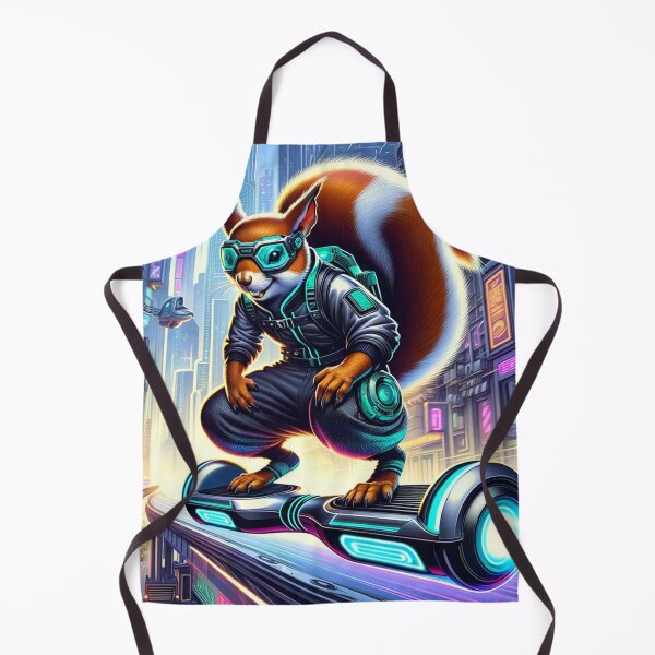 Item preview, Cyberpunk Hoverboarding Squirrel designed and sold by Zestpond.