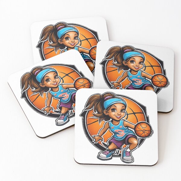 Item preview, Basketball Girl Cartoon Character  designed and sold by HarmonyGuitars.