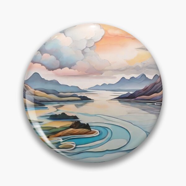 Item preview, Abstract Auras: Expressive Landscapes with Sun and Cloud Motifs (267) designed and sold by WASjourney.