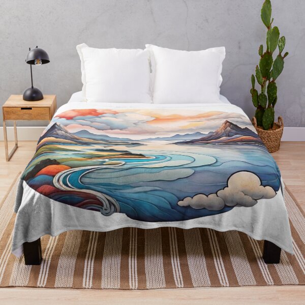 Item preview, Abstract Auras: Expressive Landscapes with Sun and Cloud Motifs (267) designed and sold by WASjourney.