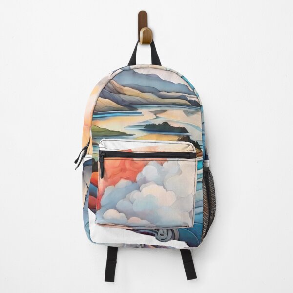 Item preview, Abstract Auras: Expressive Landscapes with Sun and Cloud Motifs (267) designed and sold by WASjourney.