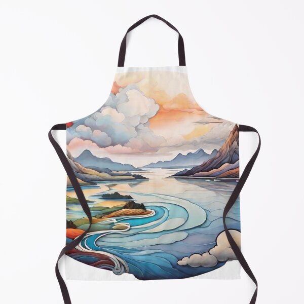 Item preview, Abstract Auras: Expressive Landscapes with Sun and Cloud Motifs (267) designed and sold by WASjourney.